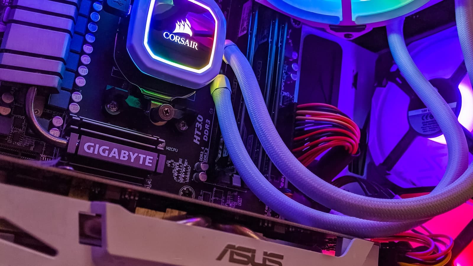 Person working with home networking hardware